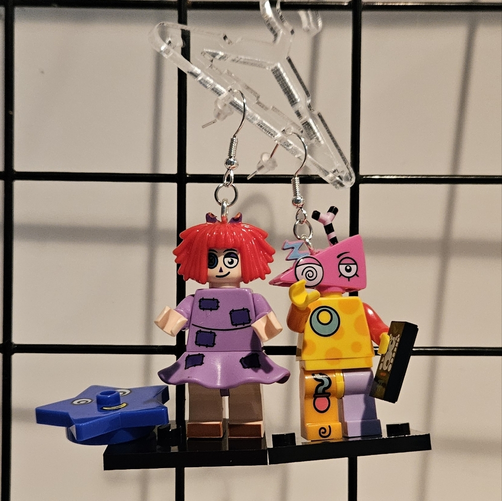 Ragatha and Zooble characters Handmade dangle earrings